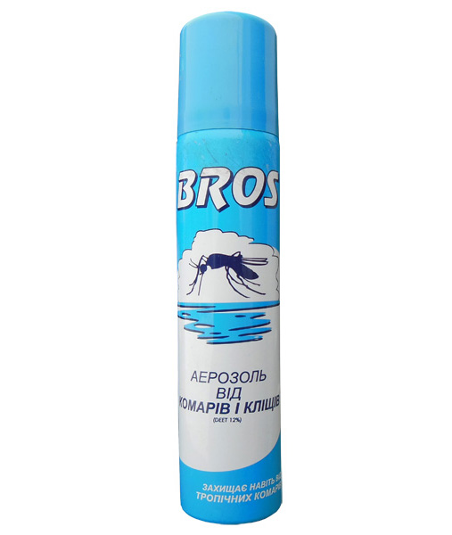 Аерозоль від комарів і кліщів, 90мл, Bros