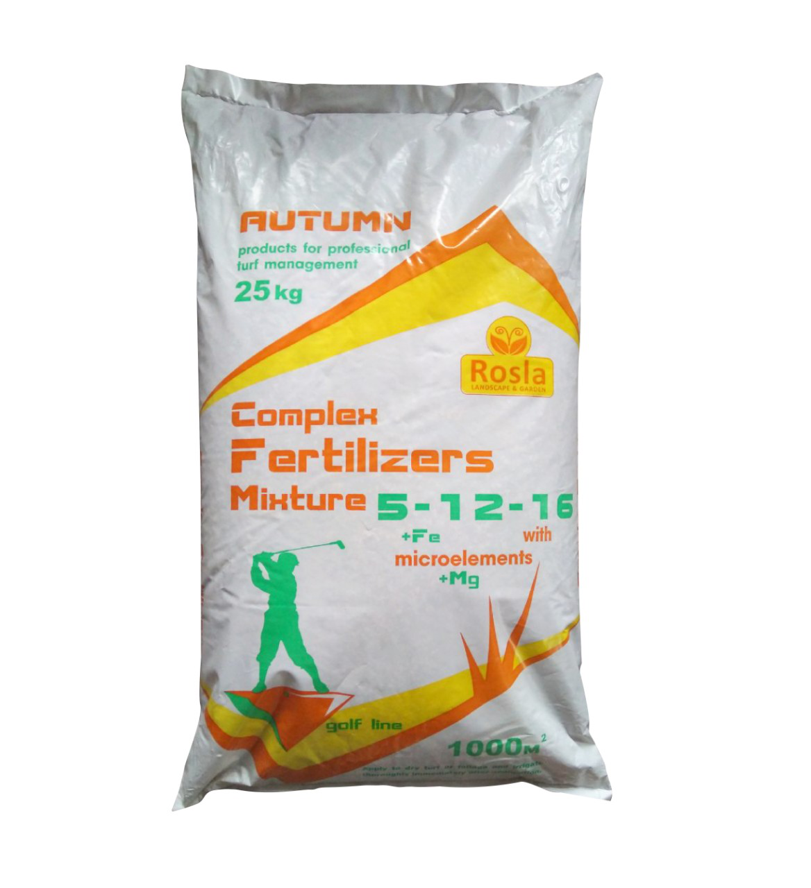 Комплексне мінеральне добриво для газону Complex (Комплекс), 25кг, NPK 5.12.16+МЕ, Осінь, TM ROSLA (Росла)