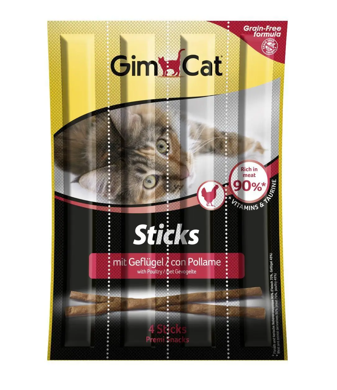 Мясные палочки д/кошек мясо птицы, 4шт, Grain Free G-400761