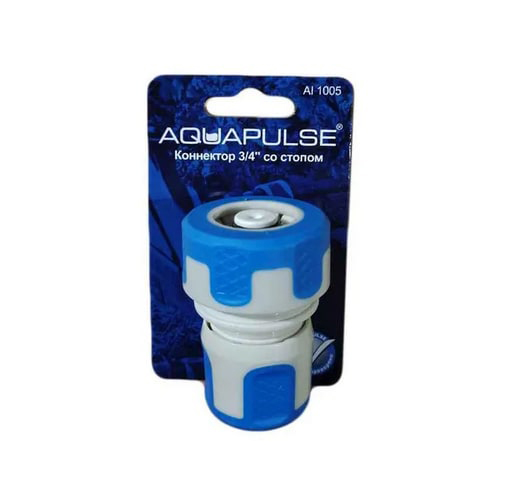 Конектор зі стопом 3/4, АI 1005, Аквапульс