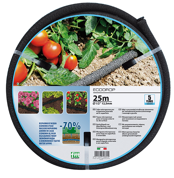 Поливальний шланг Ecodrop 13мм (1/2), 25м, Аквапульс