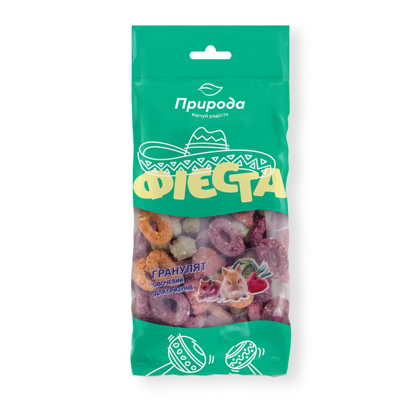 Гранулят для грызунов овощной Фиеста, 100г