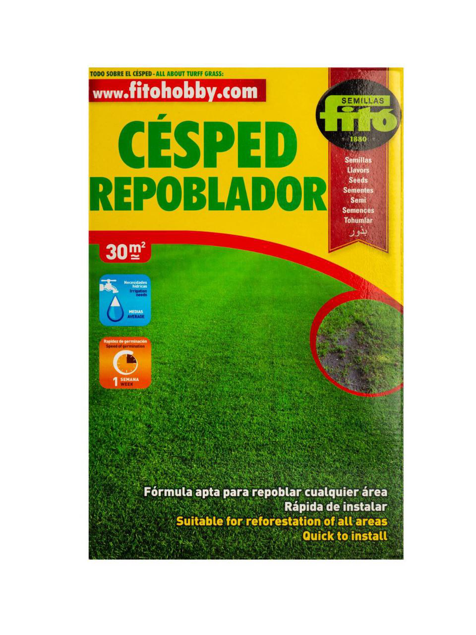 Газонна трава Lolium perenne FORMULA PROGREEN 1кг, ТМ Fito