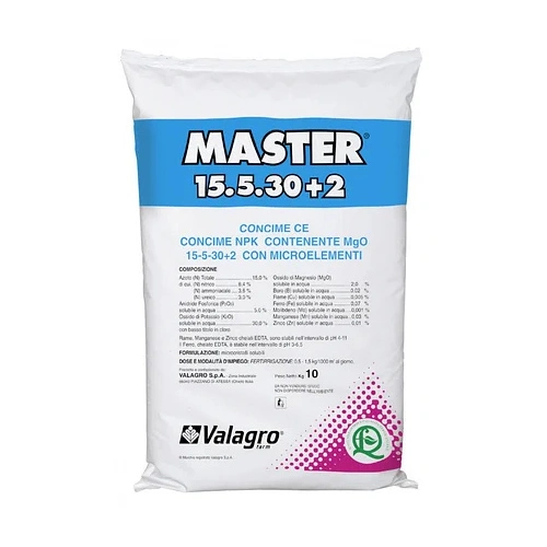 Комплексне мінеральне добриво Master (Мастер), 10 кг, NPK 15.5.30+2Mg, Valagro (Валагро)