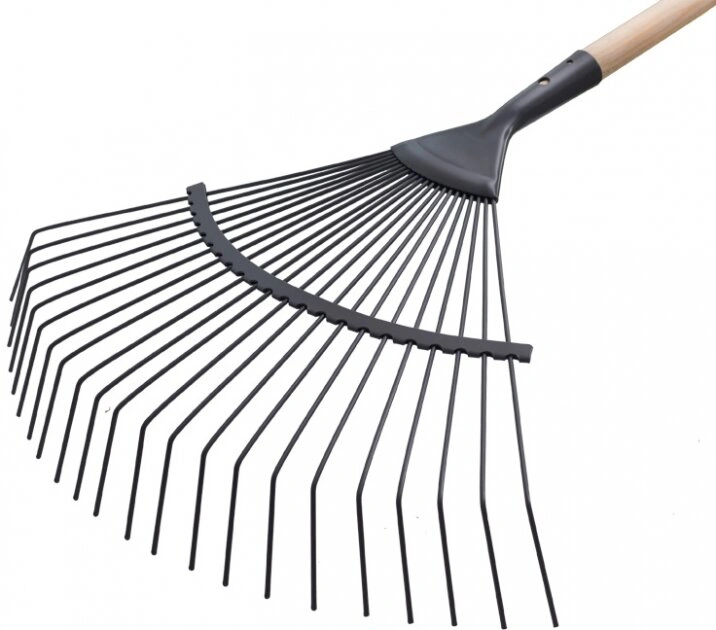 Граблі віялові металеві My Garden Wood, 22 дротяні зуби, держак 166 см (215-2-22-1660) 2