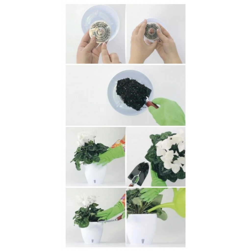 Горщик для квітів Santino Deco Twin, кремовий, 4 л (DT3 cre) 6