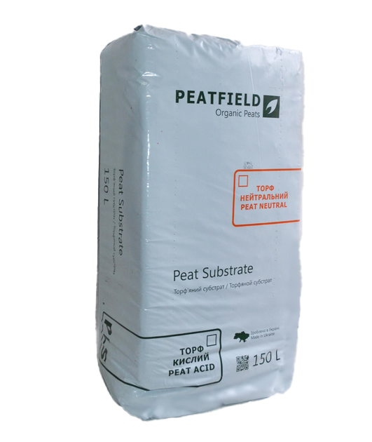 Торф кислый (ТК), pH 2.8-3.8, 150л, Peatfield (Питфилд)