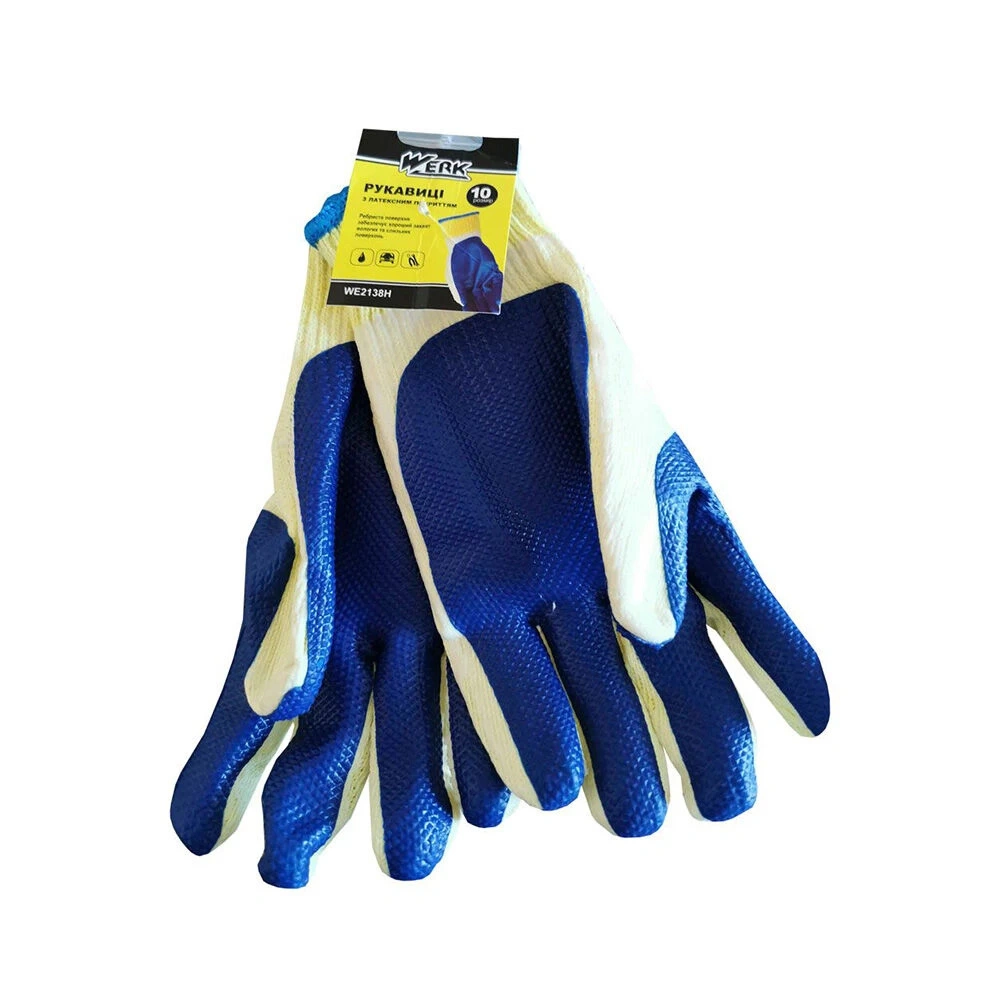 Рукавички робочі Werk, трикотаж / латекс (WE2138H)