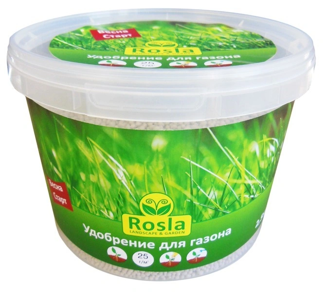 Комплексне мінеральне добриво для газону, 2.5 кг, NPK 25.5.10, TM ROSLA (Росла)