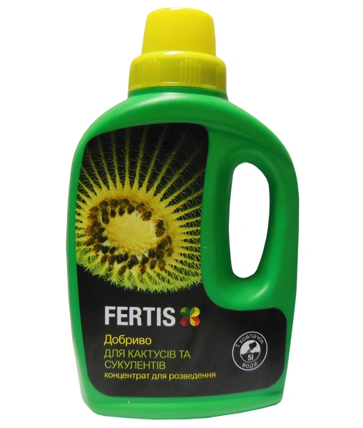 Комплексне мінеральне добриво для кактусів і сукулентів Fertis (Фертіс), 500мл, NPK 4.3.8