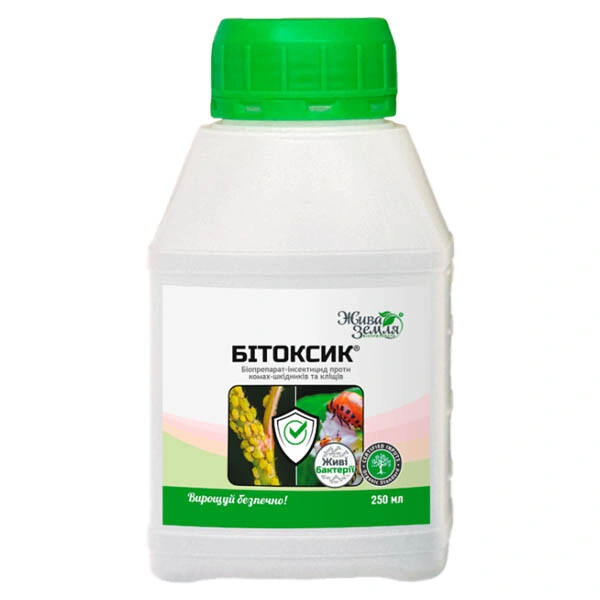 Біоінсектицид Битоксик-БТУ Жива Земля, 250 мл