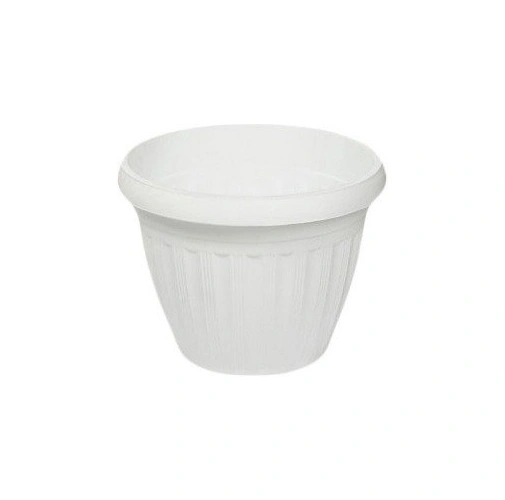 Горщик Бутон c піддоном, D 220мм, 4.2 л, 220х130х170, білий