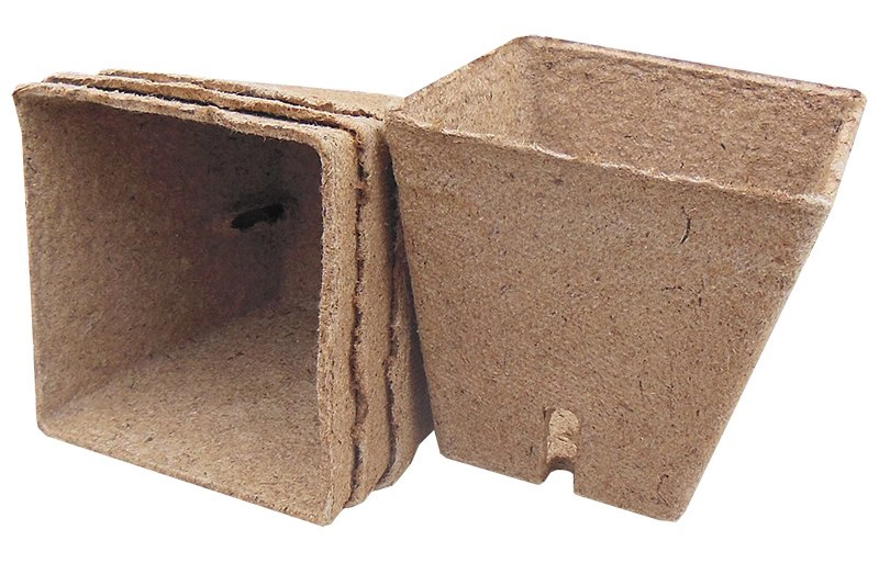 Стаканчик торф'яний квадратний Jiffy (Джиффі), 8x8см, 10шт, TM ROSLA (Росла) 3