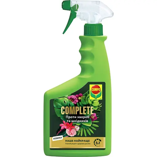 Комплексне мінеральне добрива універсальне Спрей 2 в 1 Complete, 500 мл, Compo (Компо), 7316