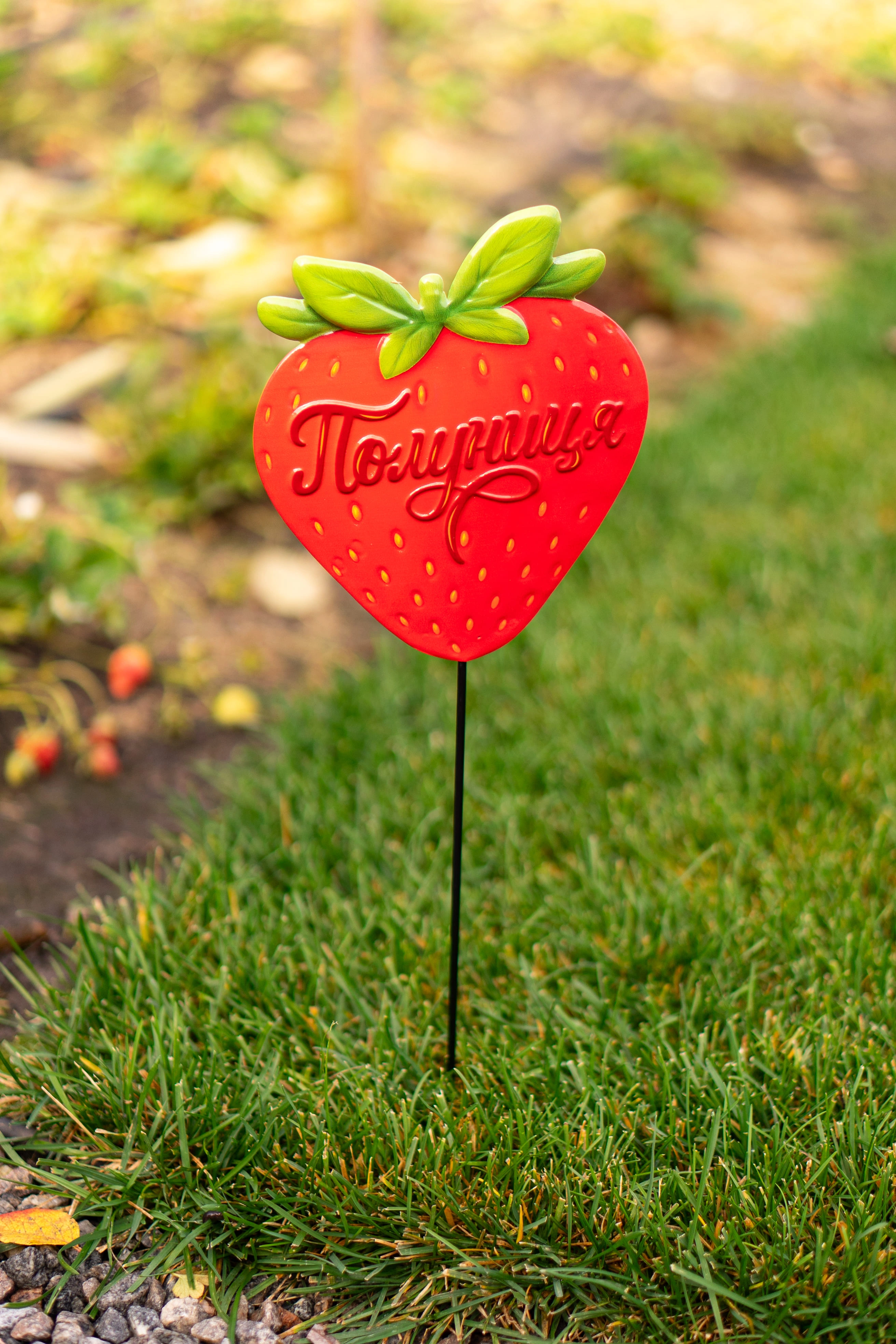 Декоративна табличка садова,  L=60см, Полуниця