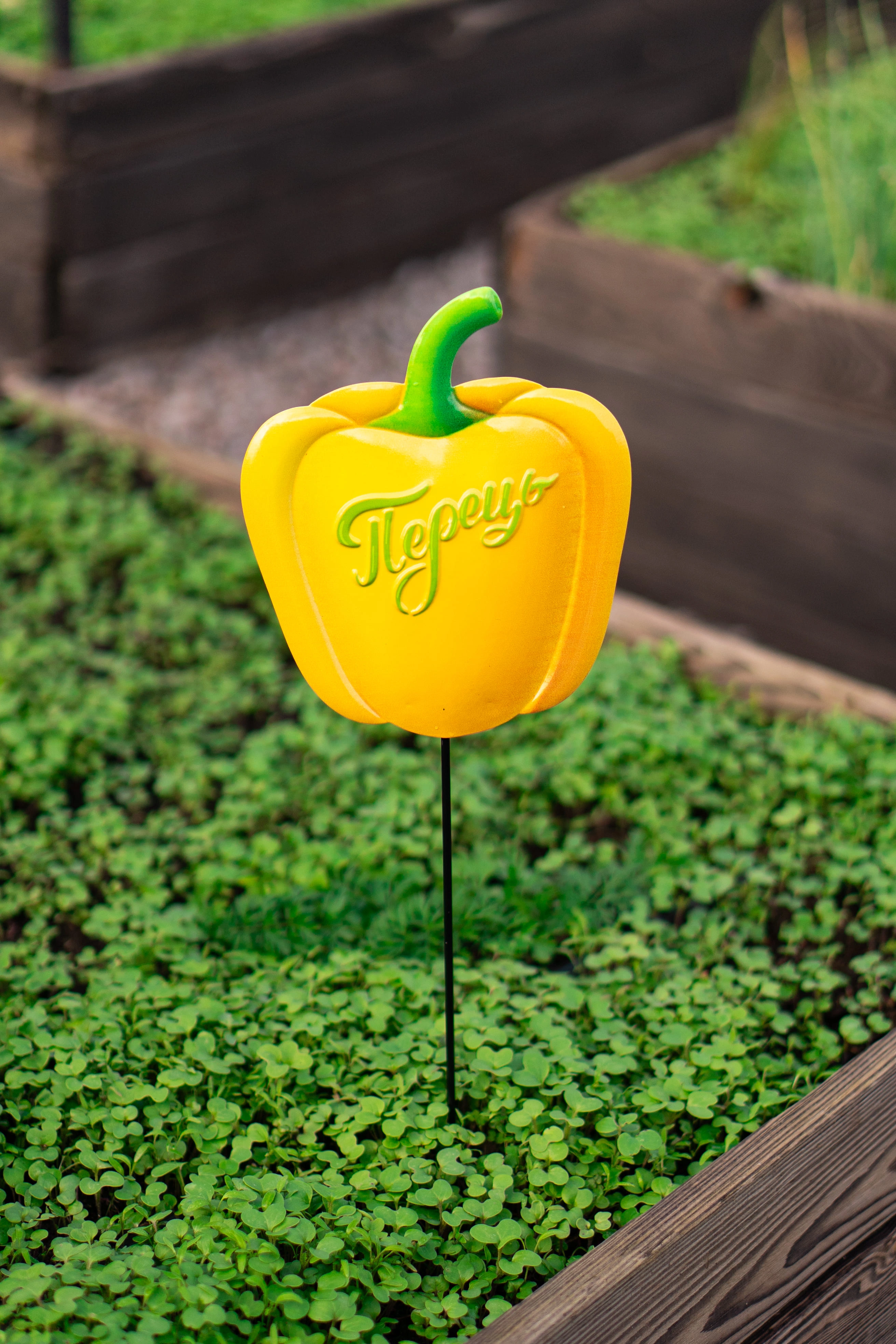 Декоративна табличка садова, L=60см, Перець