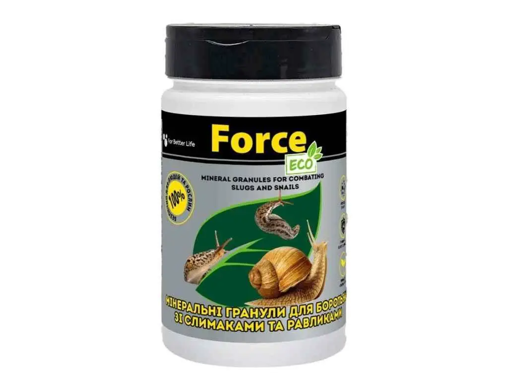 Гранули Eco мінеральні для боротьби з слимаками і равликами Force 150гр