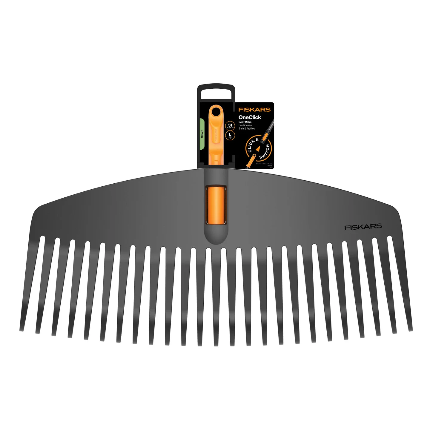 Граблі-насадка для листя Fiskars OneClick L.1080673 1