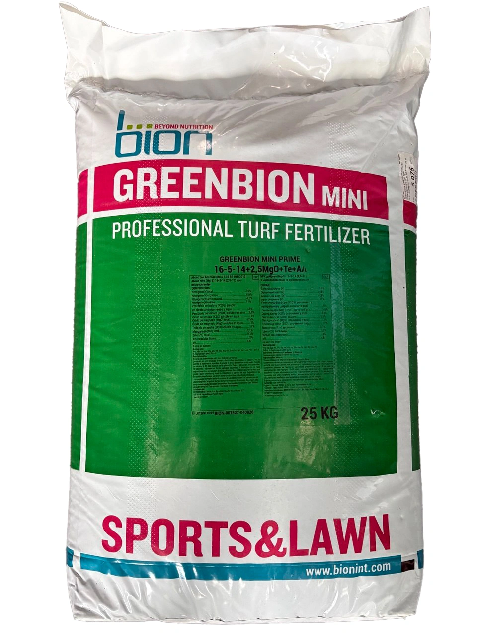 Комплексне мінеральне добриво Greendion Prime mini  NPK 16.5.14+2MgO+TE+AA, 25 кг 1