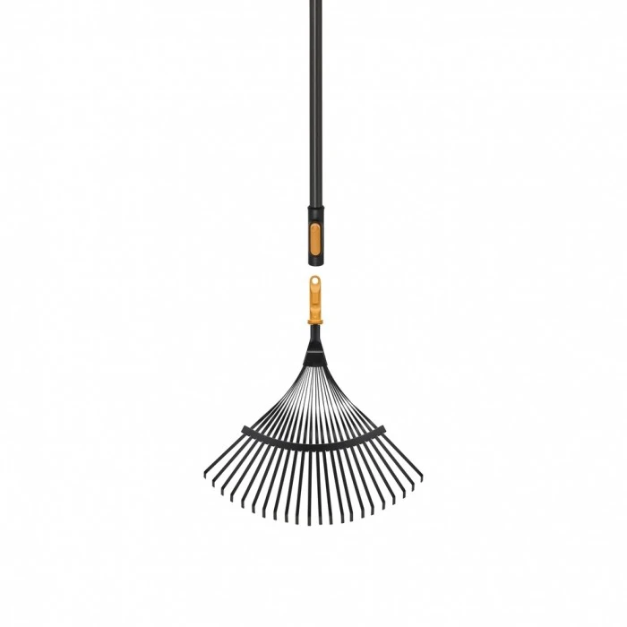 Набір OneClick: металеві віялові граблі + ручка L, Fiskars, 1080714 2
