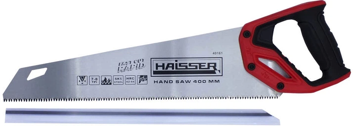 Ножівка по дереву 400мм, 7-8TPI, 3D, SK5, HAISSER.102662 1