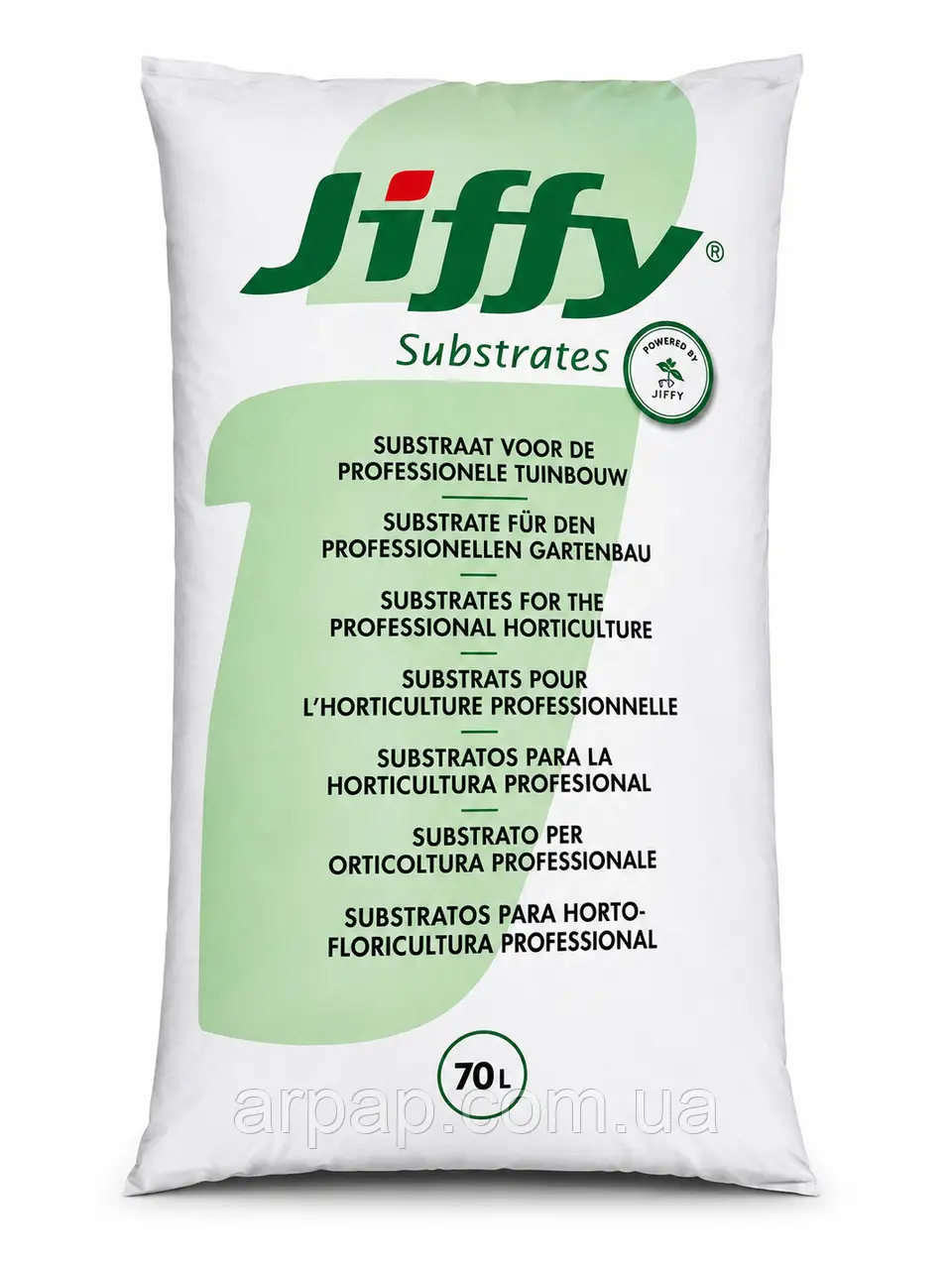 Субстрат Fine, ph-5.5-6,5, фр.0-10мм , 70 л, Jiffy (Джиффи) 1