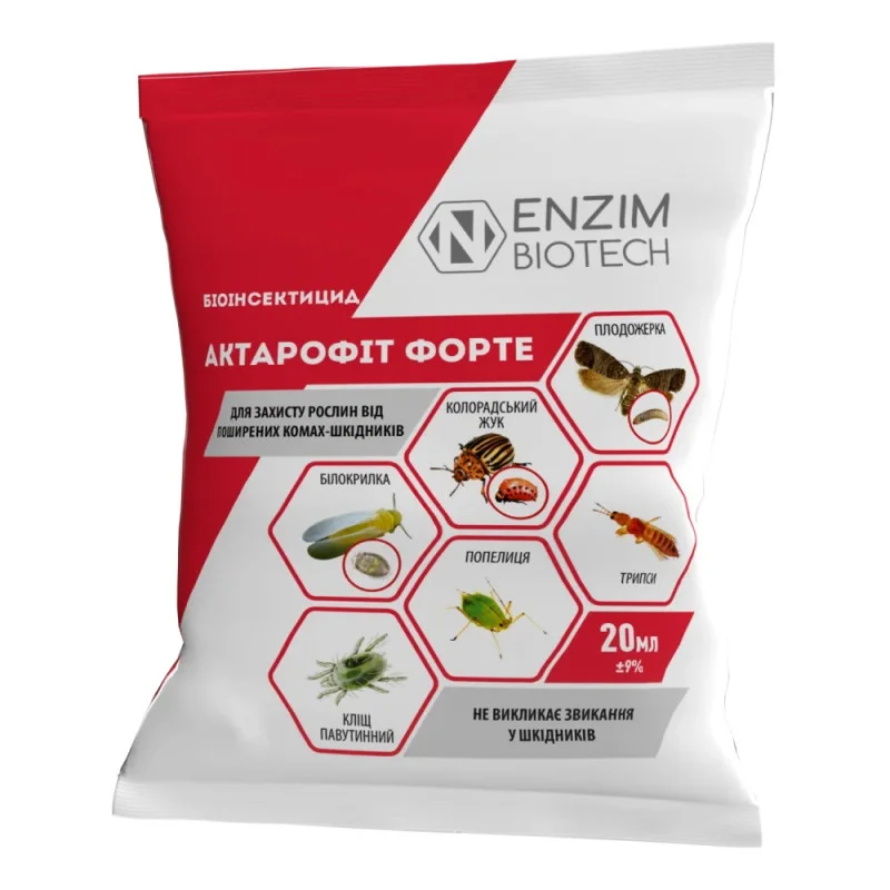 Біоінсектицид Актарофіт Форте, 20 мл, ENZIM AGRO