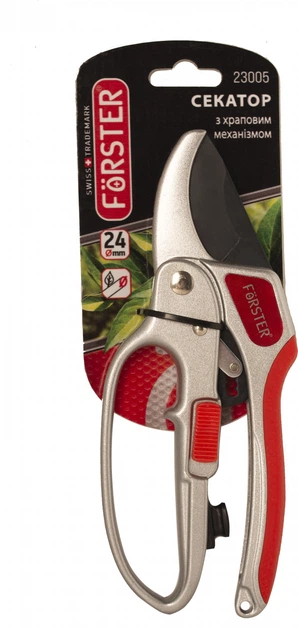 Секатор з храповим механізмом Forster 24 мм,23005F 1