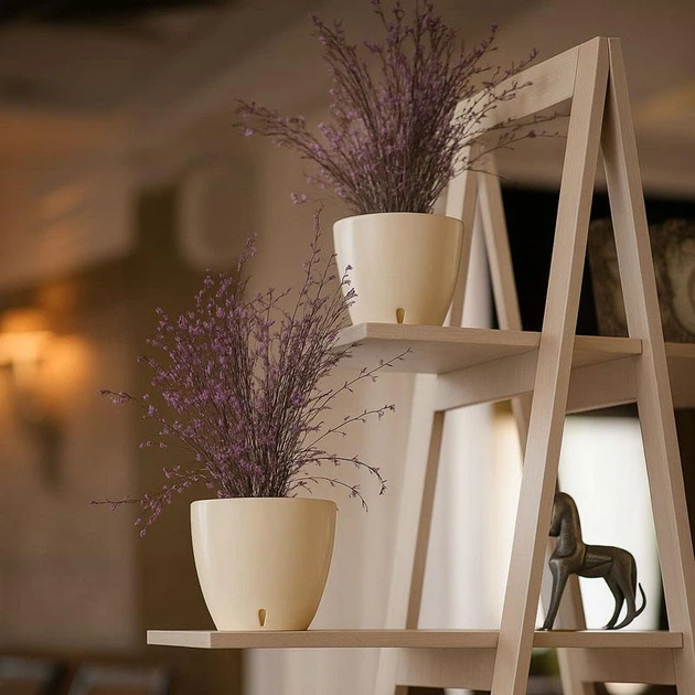 Вазон DECO TWIN 1.5л крем  DT1 CRE.2023087 2