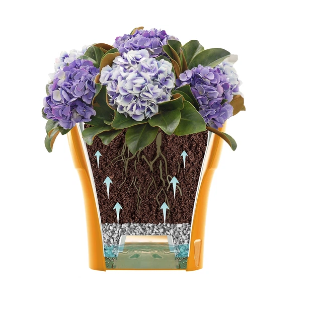 Вазон Santino DALI 1,2 л Білий-Чорний 	DAL12WHT/BL			 2