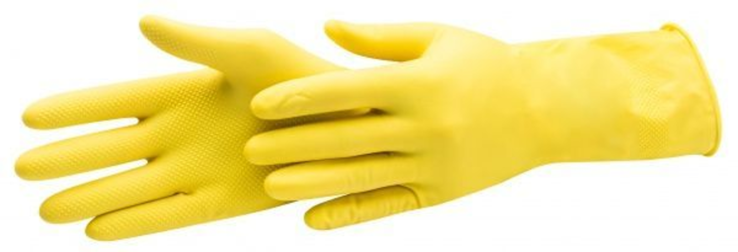 Рукавиці для господарських  робіт FLO L=30см з латексу ,розмір 9,74072 2