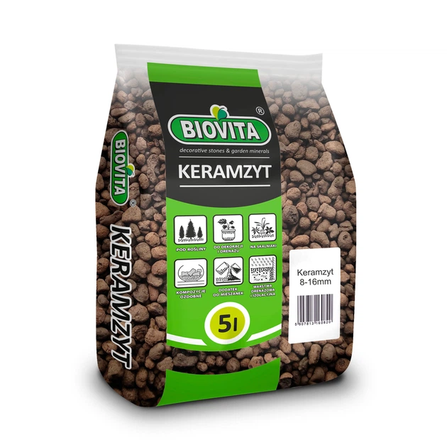 Керамзит Biovita 8-16мм 5л,60820 1