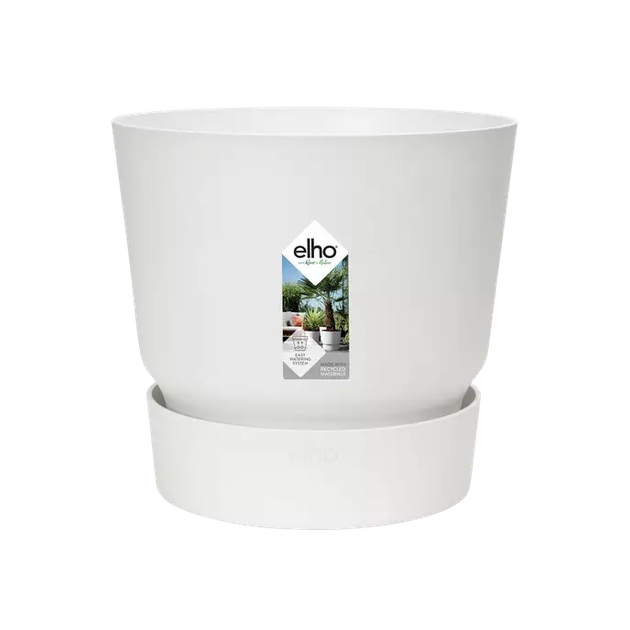 Горшок Elho Greenville Round, 25 см, белый (332235) 2