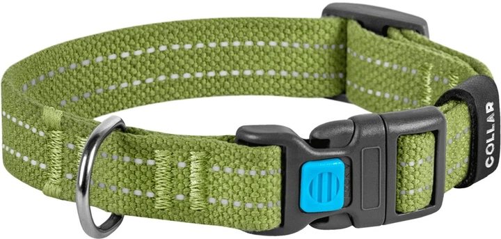 9930ОшейникCoLLaR Брезент хлопковая тесьма,пластиковый фастекс S (шир.20мм, длина 28-40см)  1