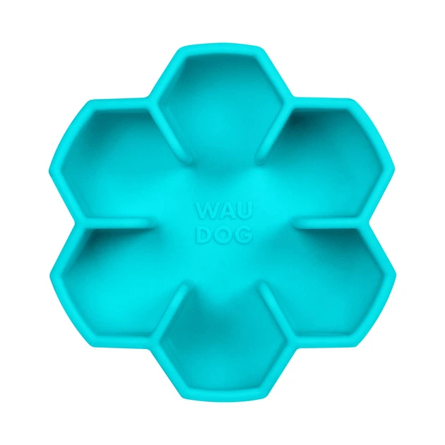 Миска для повільного харчування WAUDOG Silicone.450 мл,голубая,23532 1