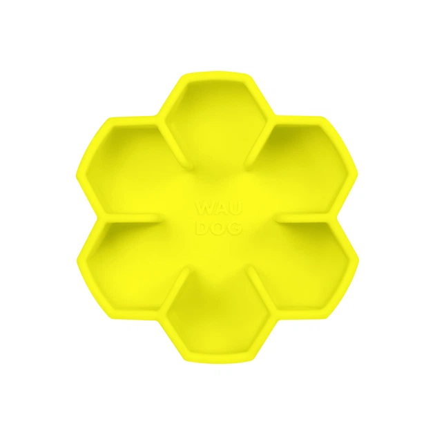 Миска для повільного харчування WAUDOG Silicone.750 мл,жовта,23548 1