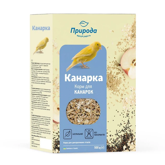 Корм Природа Канарка 500г арт.PR241078
