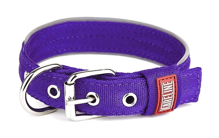 Нашийник нейлоновий Keeper Active подвійний 25 мм 30-38 см, фіолетовий (0951/9)