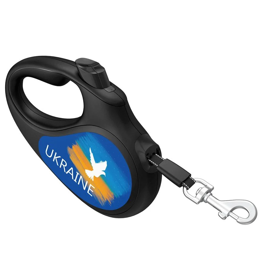 Повідець-рулетка Waudog R-leash для собак Прапор S 8124-0229-01 2