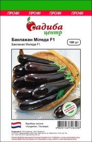 Насіння баклажана Міледа F1, 100шт, Syngenta, Голандія, насіння Садиба Центр