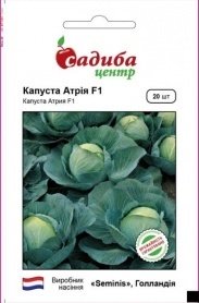 Насіння капусти Атрія F1, 20шт, Seminis, Голандія, насіння Садиба Центр
