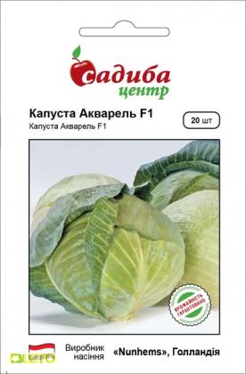 Насіння капусти б/к Акварель F1, 20шт, Nunhems, Голандія, насіння Садиба Центр