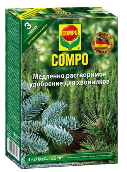 2741 Компо  Тверде добриво тривалої дії для хвойних 1кг 1