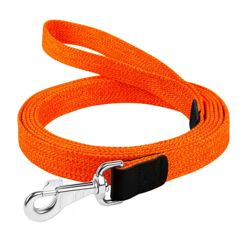 Повідець з бавовняної стрічки COLLAR, кольоровий, шир. 35мм, дл. 200см, помаранчевий, 03444 1