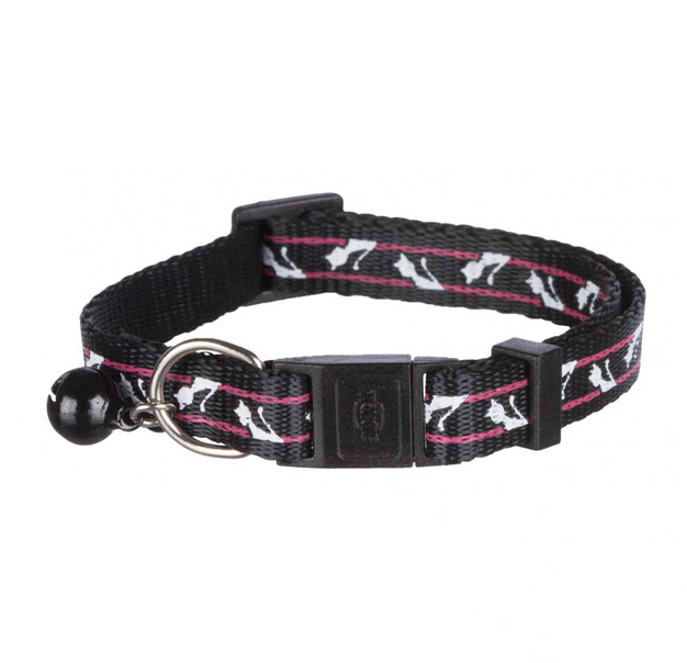 Нашийник для котів Trixie нейлон з малюнком і дзвіночком (4146) 3