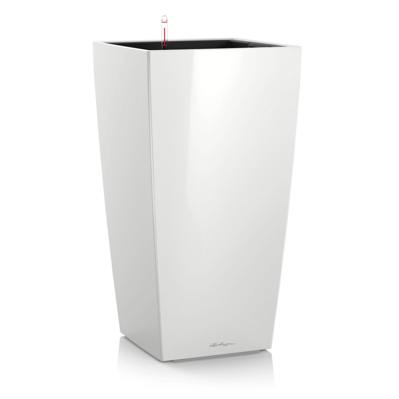 Розумний горщик Lechuza Cubico 30 білий, 30х30х57 см (18181) 1