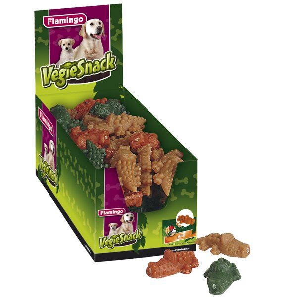 Жувальні ласощі іграшка для собак Karlie-Flamingo VEGIE CROCODILE крокодил 9 см, 1 шт (501463)