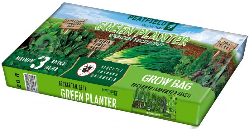 Субстрат Зелений Плантатор, 25 л Peatfield 1