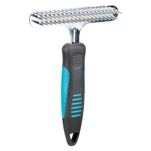 Расческа-грабли Trixie для собак, густой зуб-двухрядная 15х11 см (2406) 1