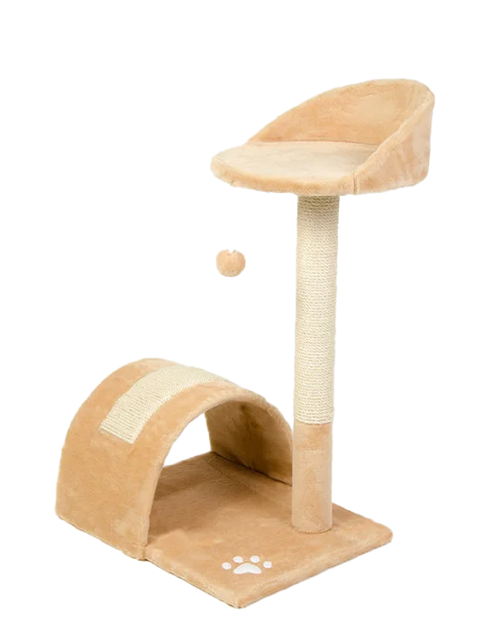 Когтеточка с аркой Природа Д05 бежевая, 79 см (740297)